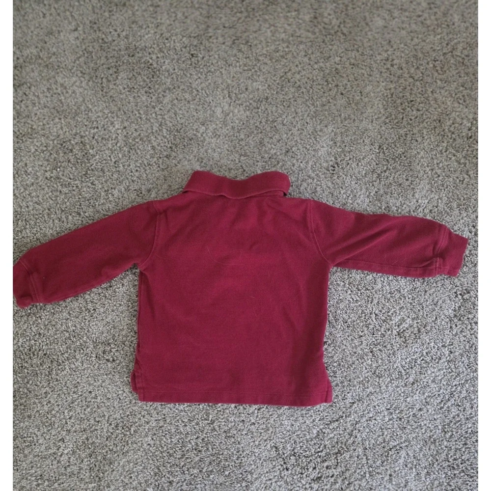 Baby Gap Short Sleeve Shirt Toddler Unisex Size 12-18 months Red Solid